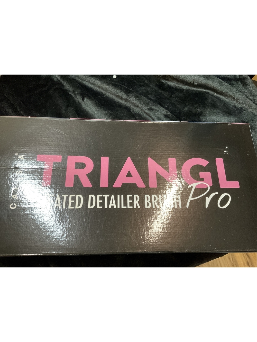 NIB Calista TrainglPro Heated Detailer Brush in Black And Rose Gold-NEW